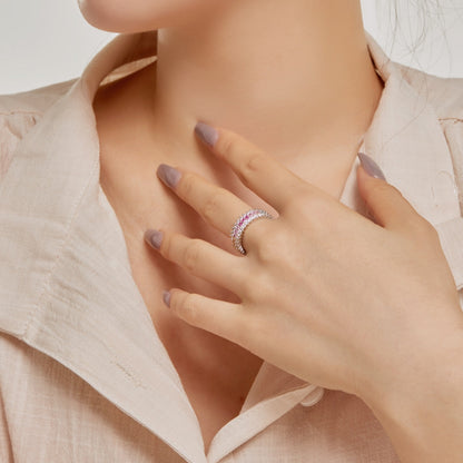 [AuraEcho]Ornate Colorful Radiant Cut Daily Ring