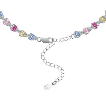 [AuraEcho]Radiant Colorful Rainbow Necklace