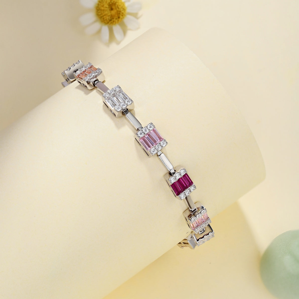 [AuraEcho]Dainty Charming Emerald Cut Daily Bracelet
