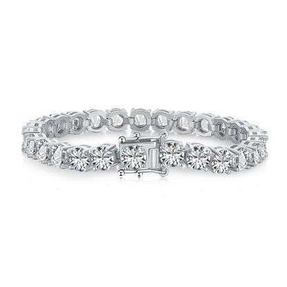 [AuraEcho]0.75 Carat Dazzling Round Cut Wedding Bracelet