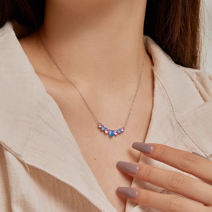[AuraEcho]Dainty Colorful Heart Necklace