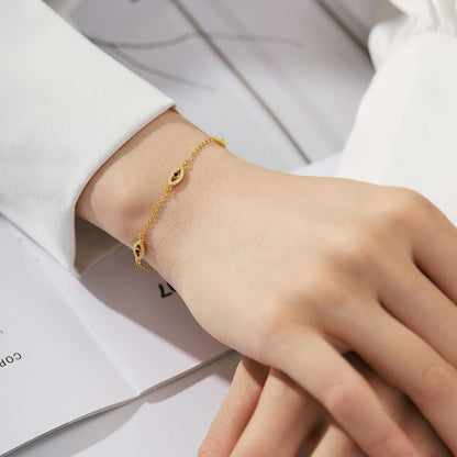 [AuraEcho]Evil Eye Shape Pendent Necklace