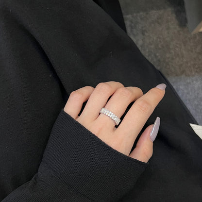 [AuraEcho]Splashy Ornate Emerald Cut Cocktail Ring