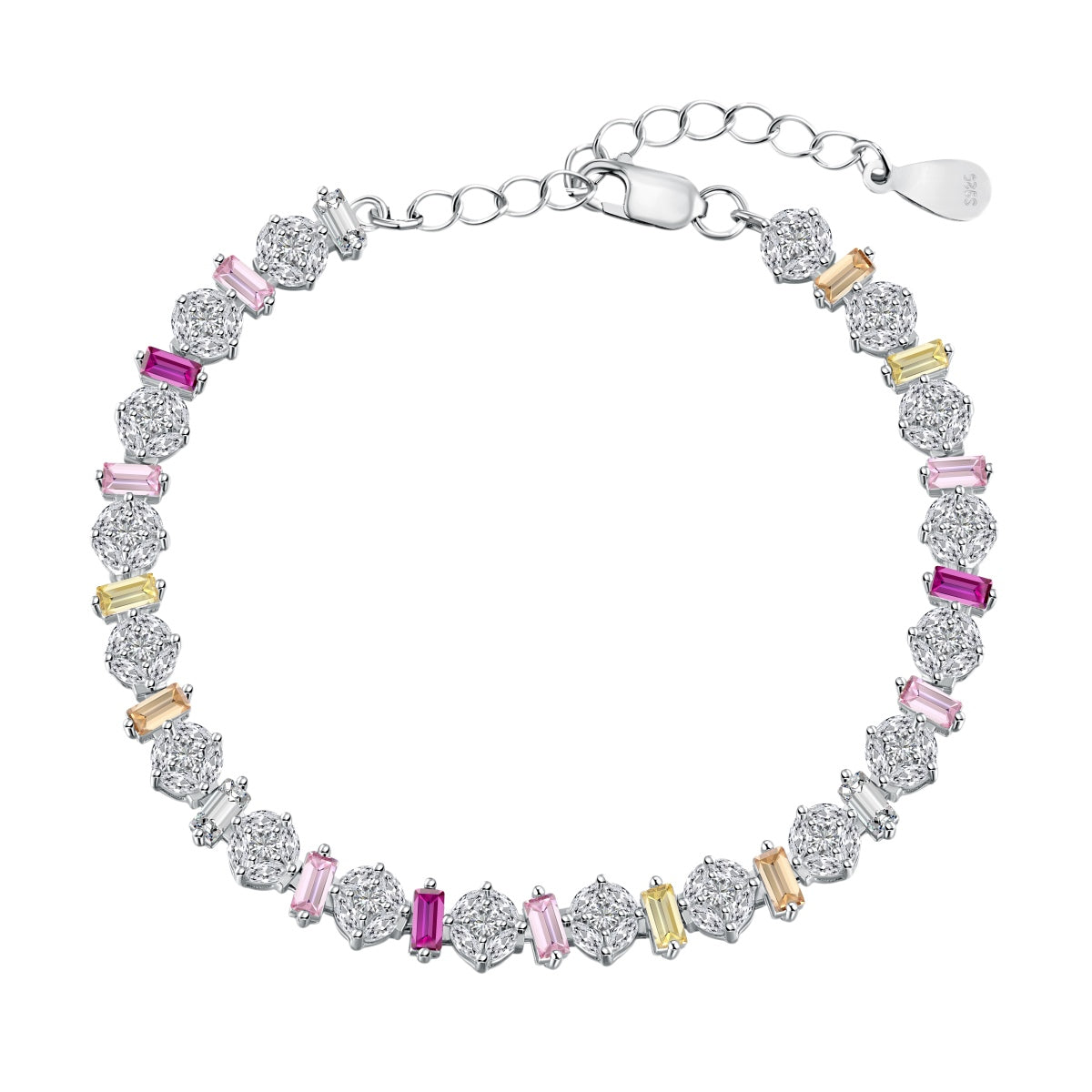 [AuraEcho]Radiant Colorful Round Shape Daily Bracelet
