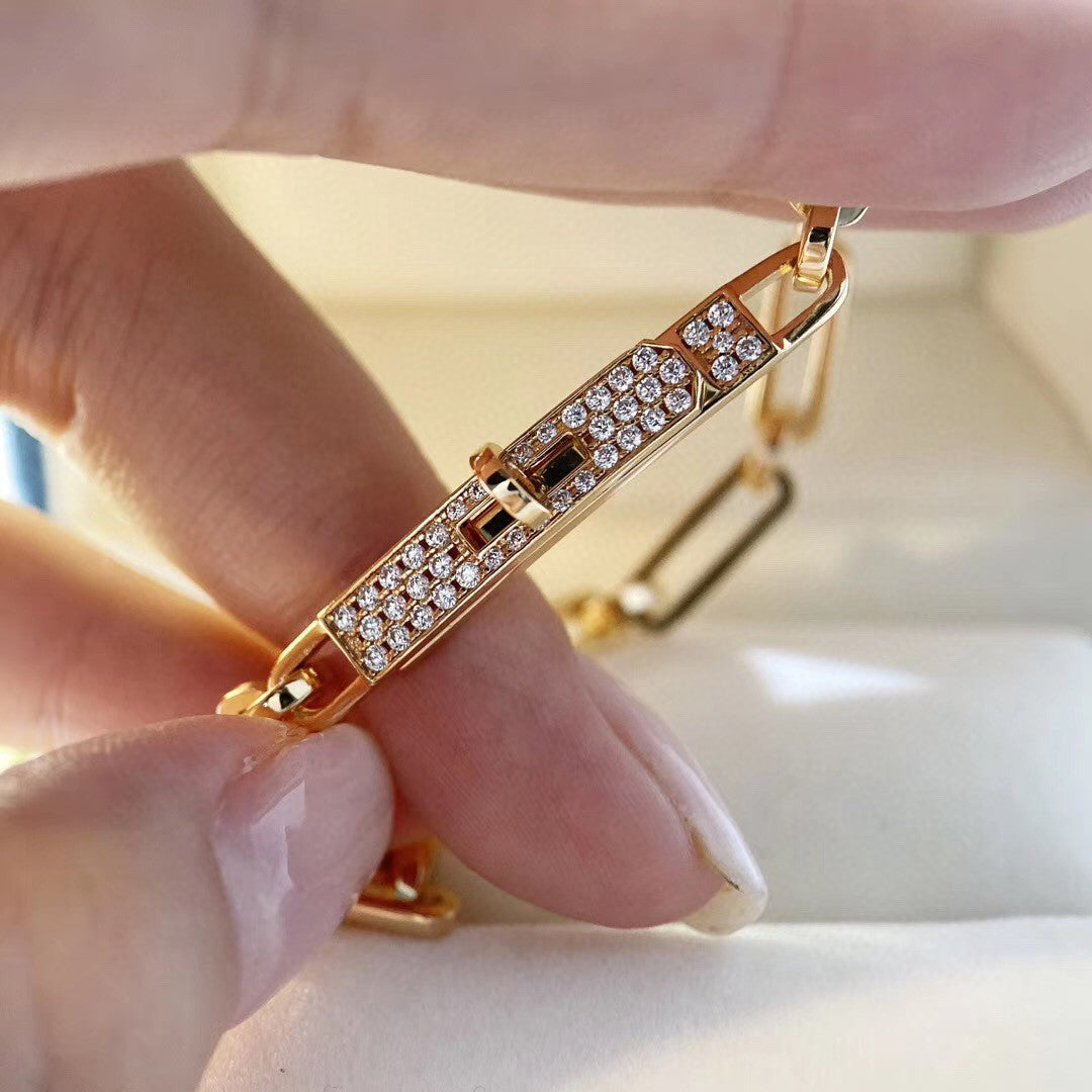 [AuraEcho]CHAINE BRACELET SMALL MODEL DIAMOND
