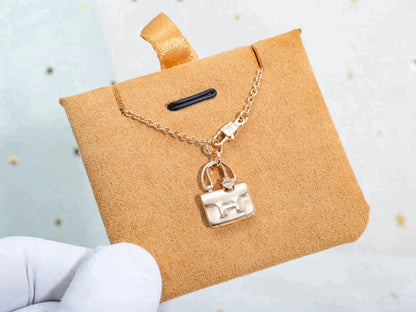 [AuraEcho]AMULETTE PEDANT ROSE GOLD NECKLACE