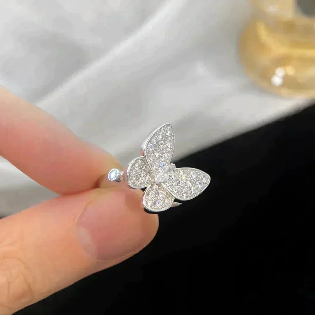 [AuraEcho]BUTTERFLY DIAMOND RING