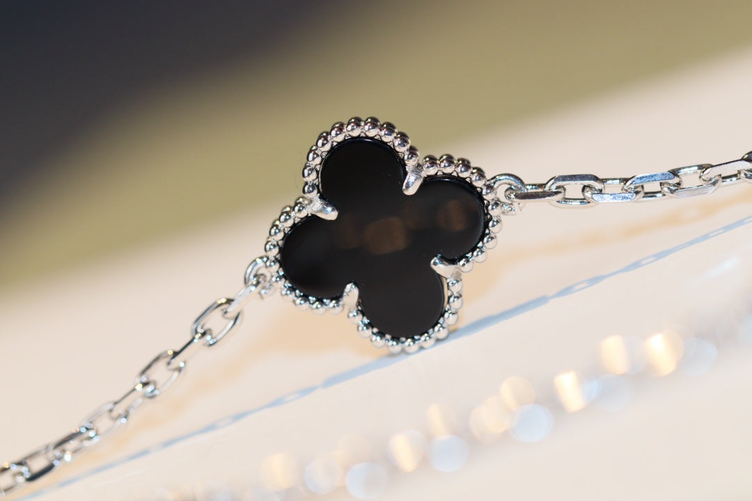 [AuraEcho]CLOVER 20 MOTIFS ONYX DIAMOND SILVER