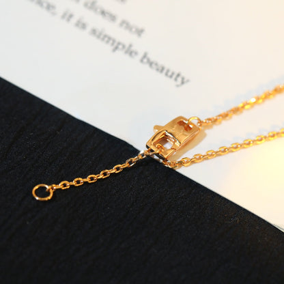 [AuraEcho]STAR AND SUN DIAMOND PINK GOLD NECKLACE