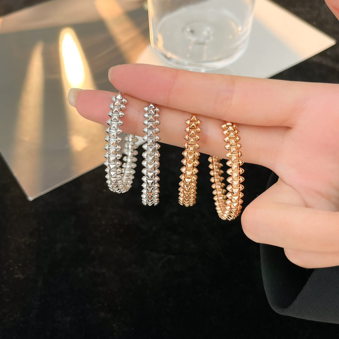 [AuraEcho]CLASH HOOP EARRINGS