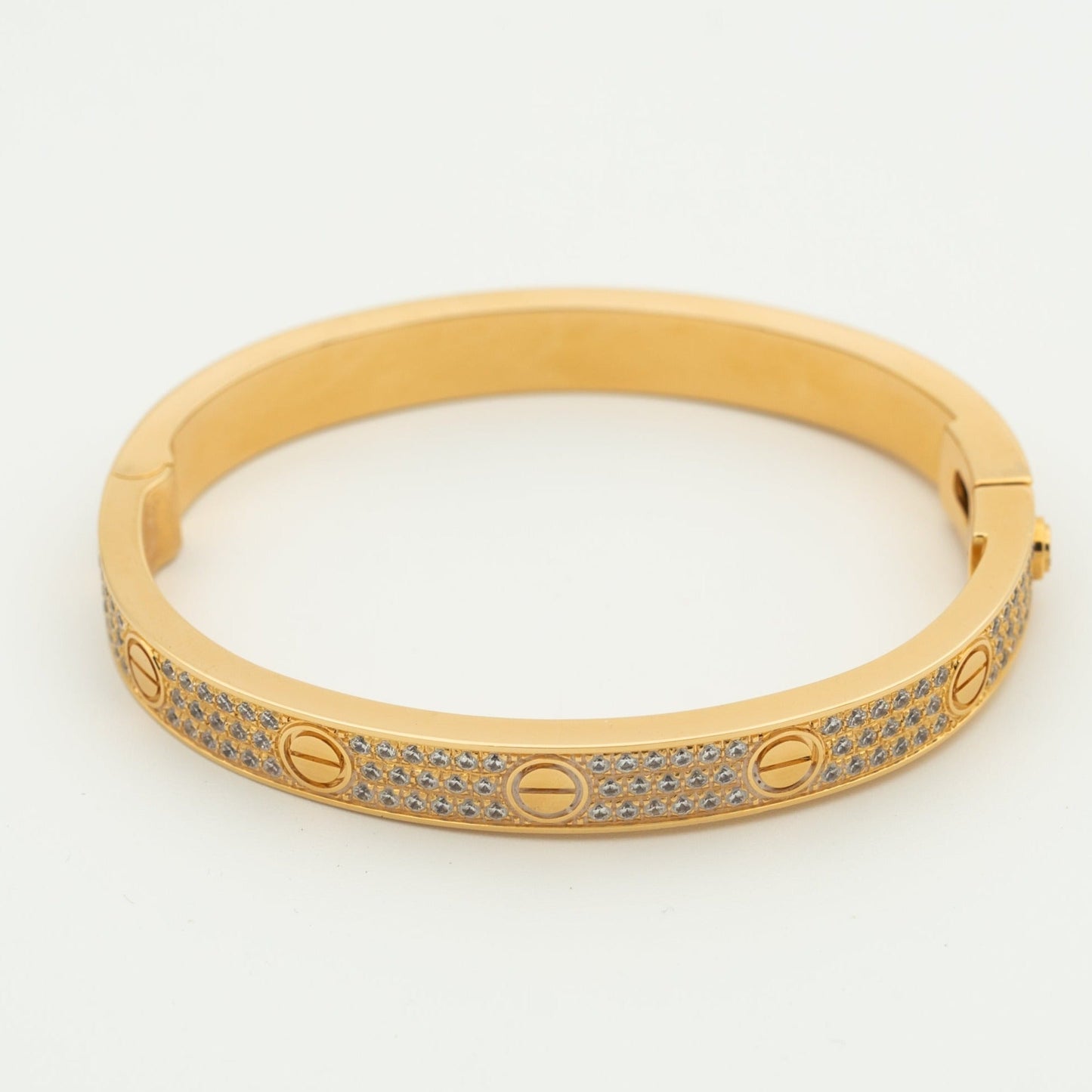 [AuraEcho]LOVE BRACELET 6.1MM DIAMOND-PAVED