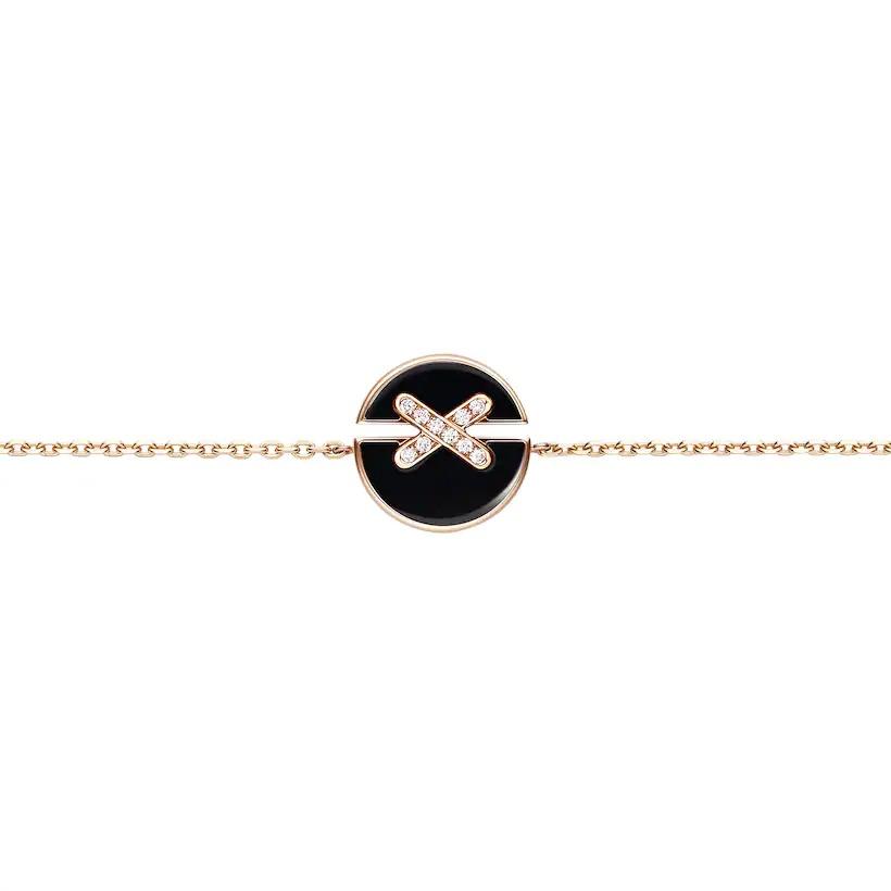 [AuraEcho]JEUX DE BRACELET ONYX PINK GOLD DIAMOND